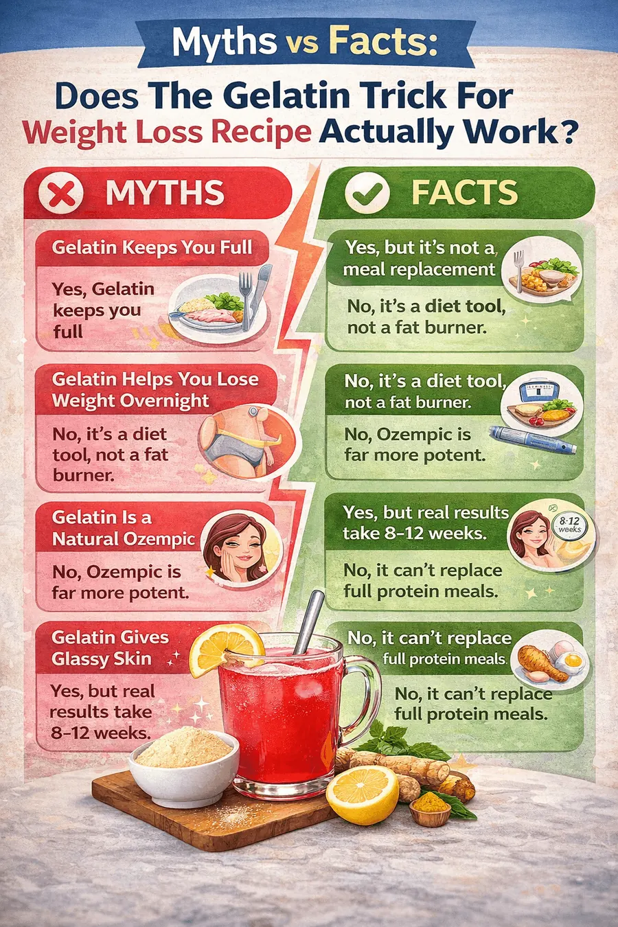 tracking gelatin recipe for weight loss results